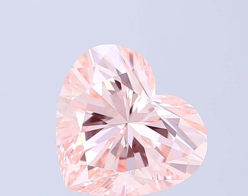 4.00 Ct. Fancy Intense  Pink Heart Lab Grown Diamond