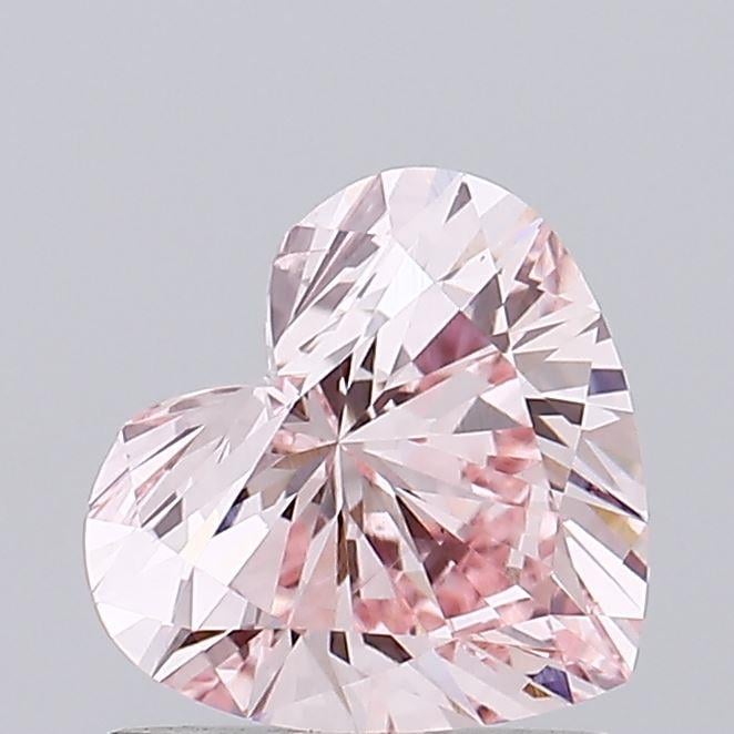 0.91 Ct. Fancy Intense Pink Heart Lab Grown Diamond
