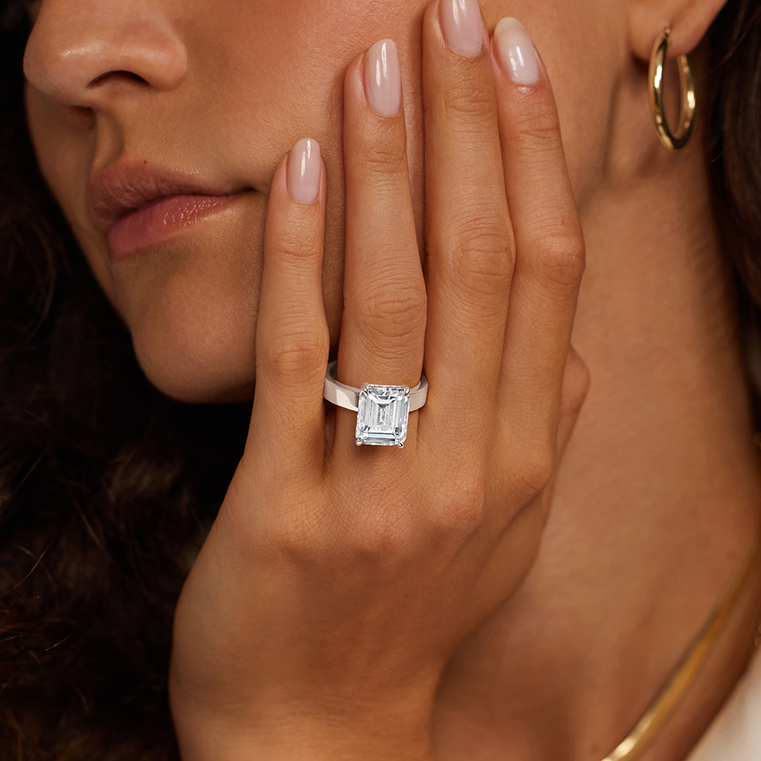 18K White Gold Peyton Solitaire Ring