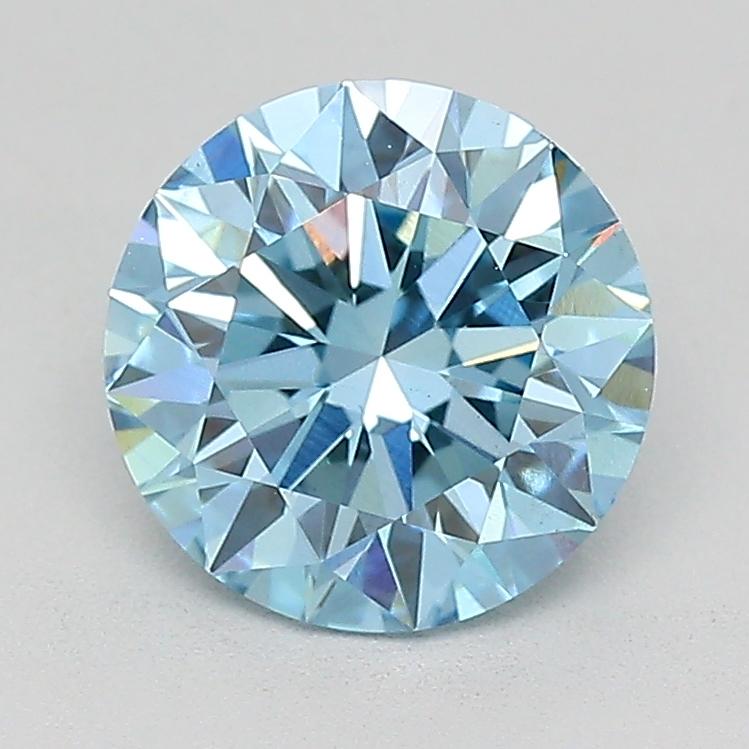 1.34 Ct. Fancy Vivid Blue Round Lab Grown Diamond