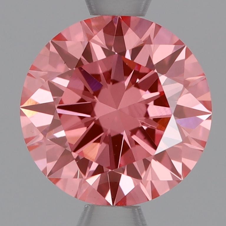 1.01 Ct. Fancy Vivid Pink Round Lab Grown Diamond