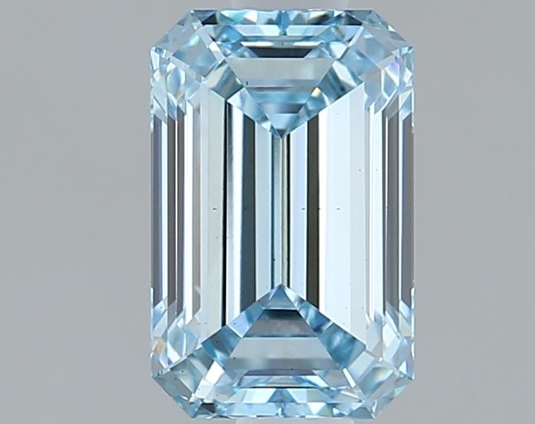 1.02 Ct. Fancy Intense Blue Emerald Lab Grown Diamond