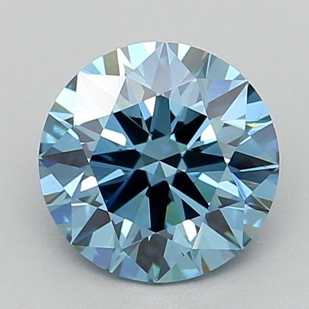 1.58 Ct. Fancy Vivid  Blue Round Lab Grown Diamond