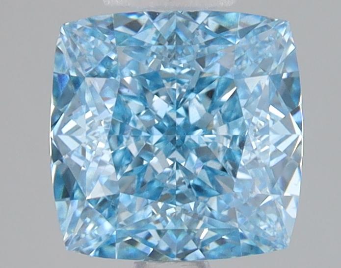 2.08 Ct. Fancy Vivid Blue Cushion Lab Grown Diamond