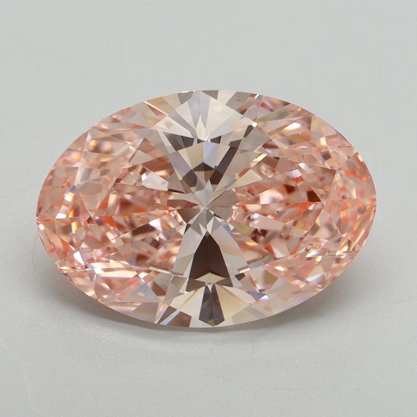 10.51 Ct. Fancy Vivid Pink Oval Lab Grown Diamond