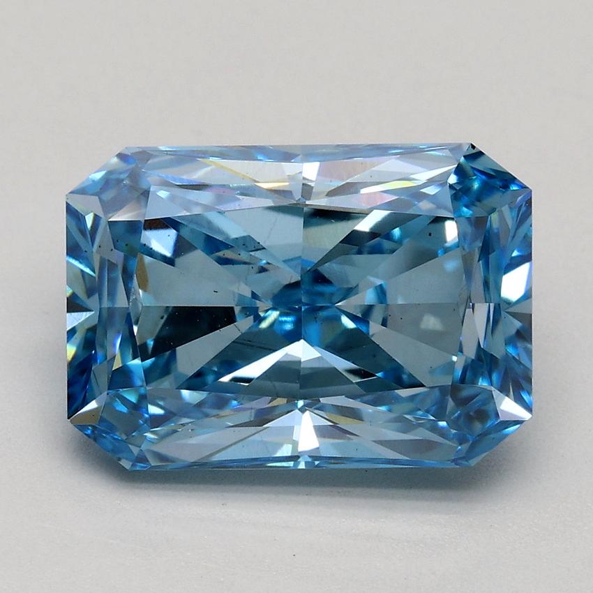 2.95 Ct. Fancy Vivid Blue Radiant Lab Grown Diamond