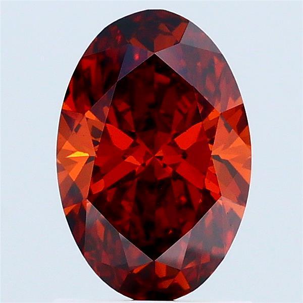1.17 Ct. Fancy Deep Orange Oval Lab Grown Diamond
