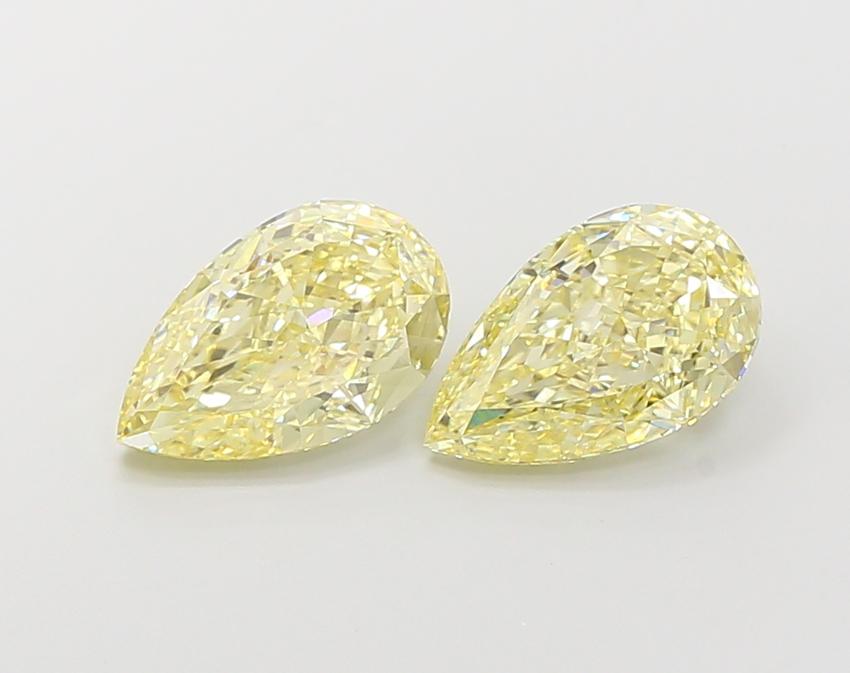 2.02 Ct. Fancy Yellow Pear Lab Grown Diamond