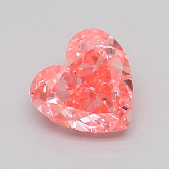 0.34 Ct. Fancy Vivid  Pink Heart Lab Grown Diamond