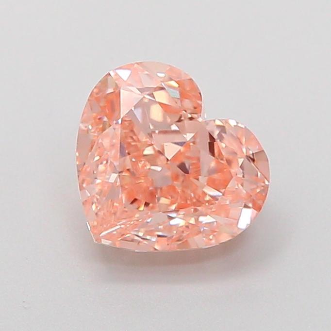 1.52 Ct. Fancy Light Orangy Brown Heart Lab Grown Diamond