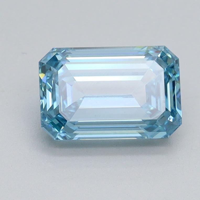 1.12 Ct. Fancy Intense Blue Emerald Lab Grown Diamond