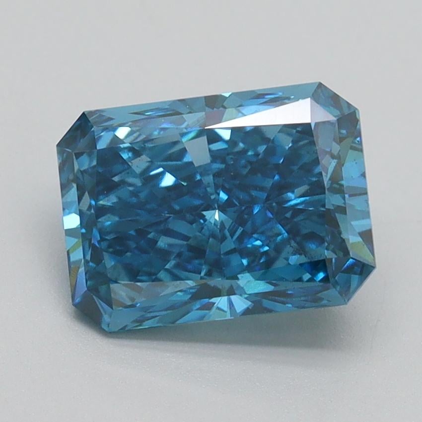 2.02 Ct. Fancy Vivid Blue Radiant Lab Grown Diamond