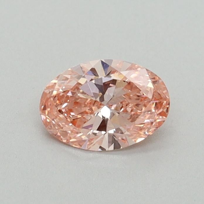 0.38 Ct. Fancy Vivid Pink Oval Lab Grown Diamond