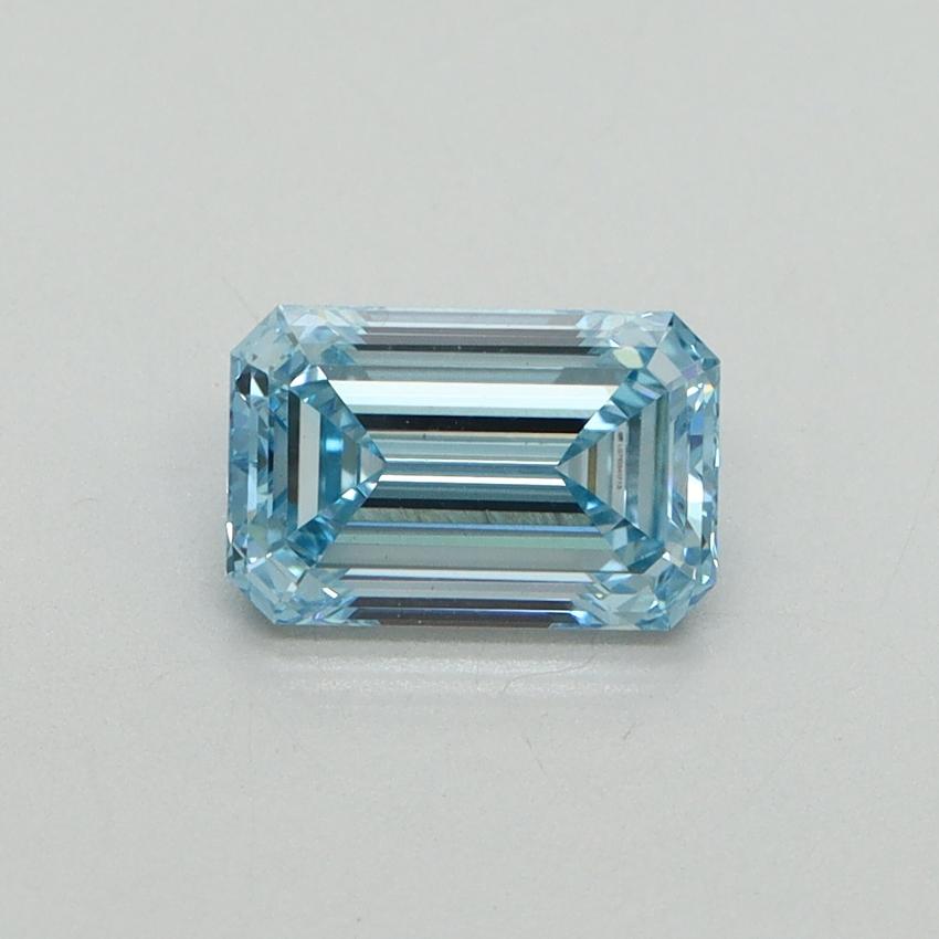 1.08 Ct. Fancy Vivid Blue Emerald Lab Grown Diamond