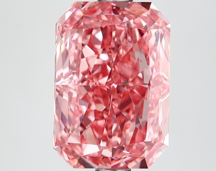 2.99 Ct. Fancy Vivid Pink Radiant Lab Grown Diamond