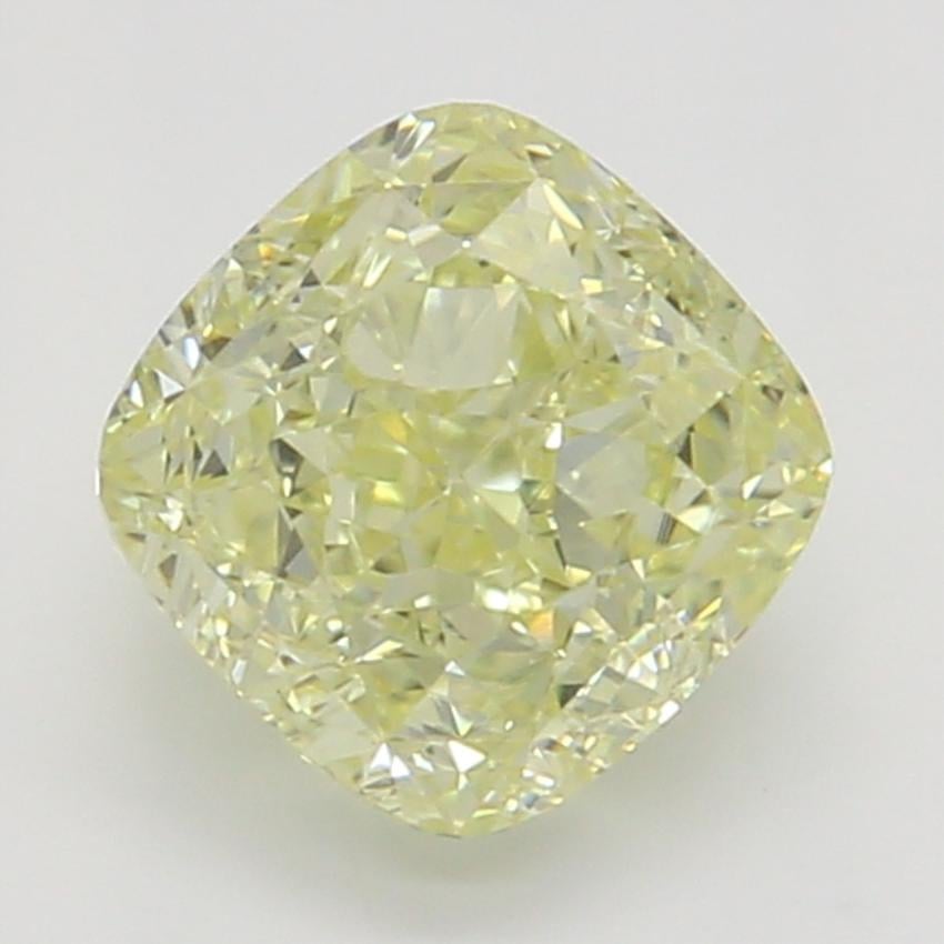0.65 Ct. Fancy Light Yellow Cushion Diamond