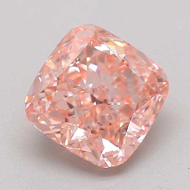 0.73 Ct. Fancy Vivid  Pink Cushion Lab Grown Diamond