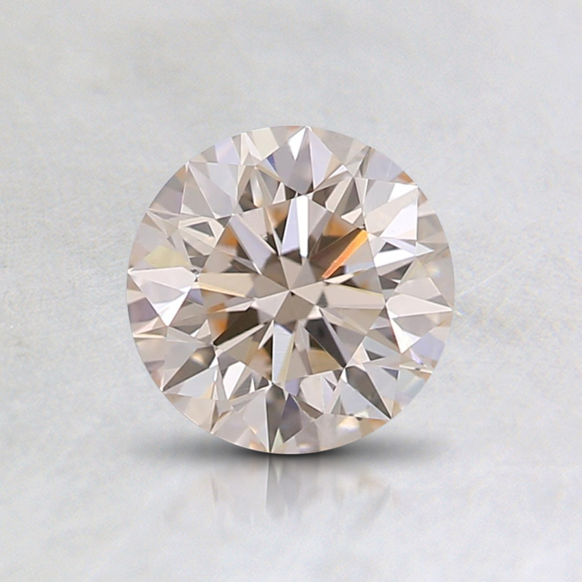 0.71 Ct. Lab Grown Fancy Very Light Orange Round  Diamond