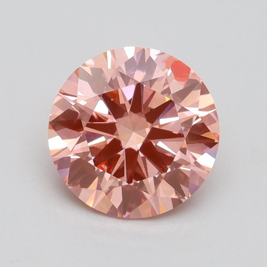 1.62 Ct. Fancy Intense Pink Round Lab Grown Diamond