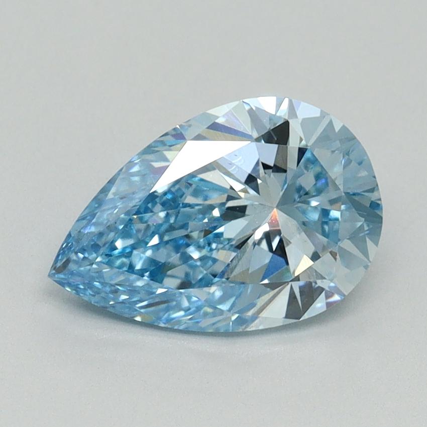 1.5 Ct. Fancy Vivid Blue Pear Lab Grown Diamond