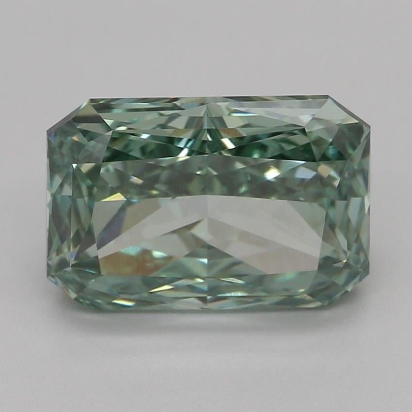 2.03 Ct. Fancy Vivid Green Radiant Lab Grown Diamond