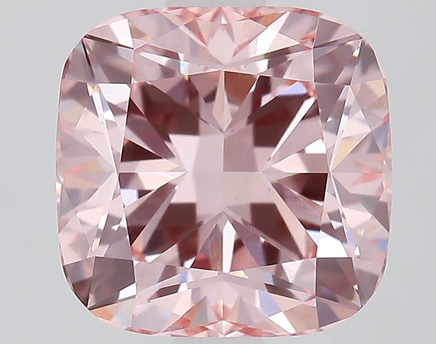 2.01 Ct. Fancy Intense Pink Cushion Lab Grown Diamond
