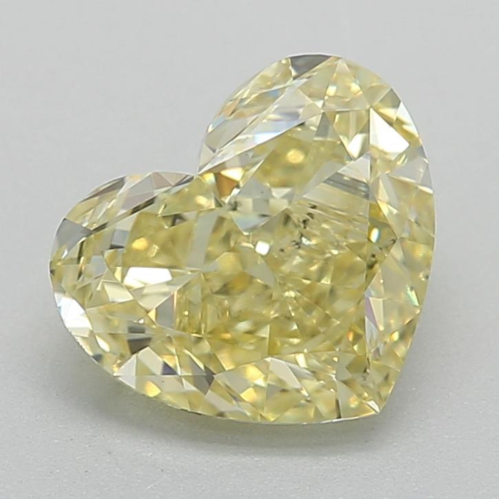 1.16 Ct. Fancy Intense  Yellow Heart Lab Grown Diamond