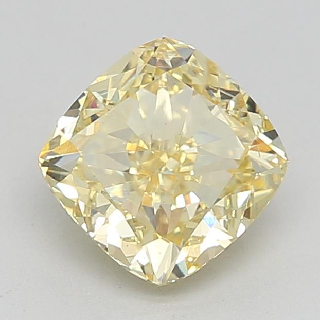 2.51 Ct. Fancy Intense  Yellow Cushion Lab Grown Diamond