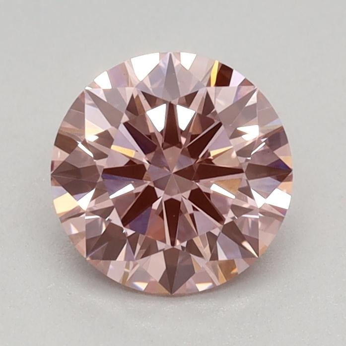 0.70 Ct. Fancy Vivid Pink Round Lab Grown Diamond