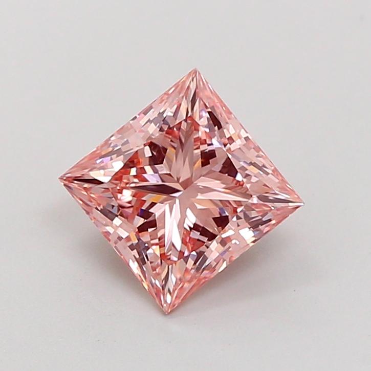 1.82 Ct. Fancy Vivid Pink Princess Lab Grown Diamond