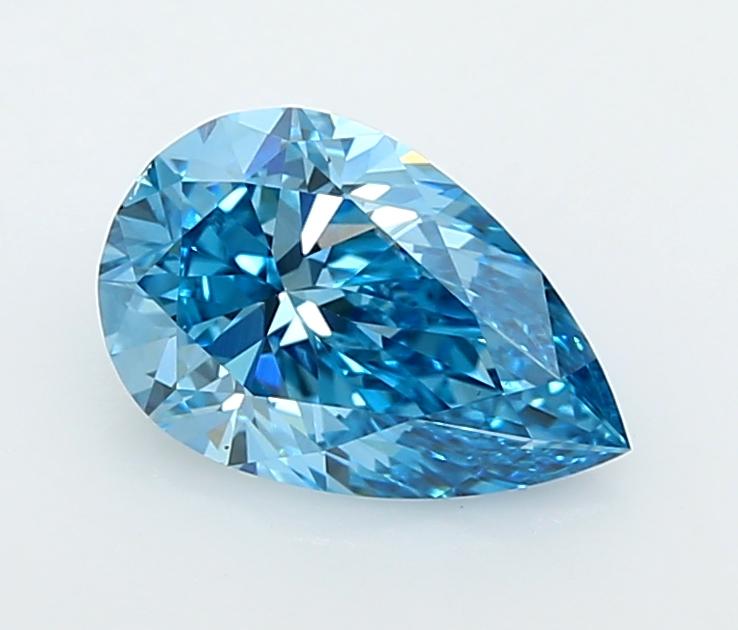 1.50 Ct. Fancy Vivid  Blue Pear Lab Grown Diamond