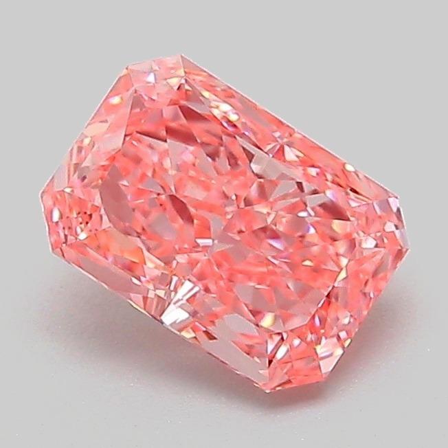 1.07 Ct. Fancy Vivid Pink Radiant Lab Grown Diamond