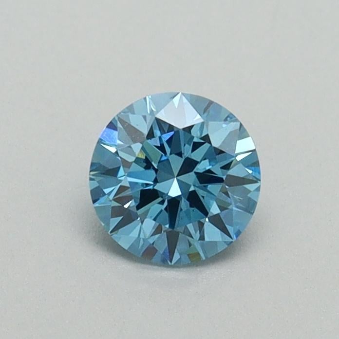 0.40 Ct. Fancy Vivid Blue Round Lab Grown Diamond
