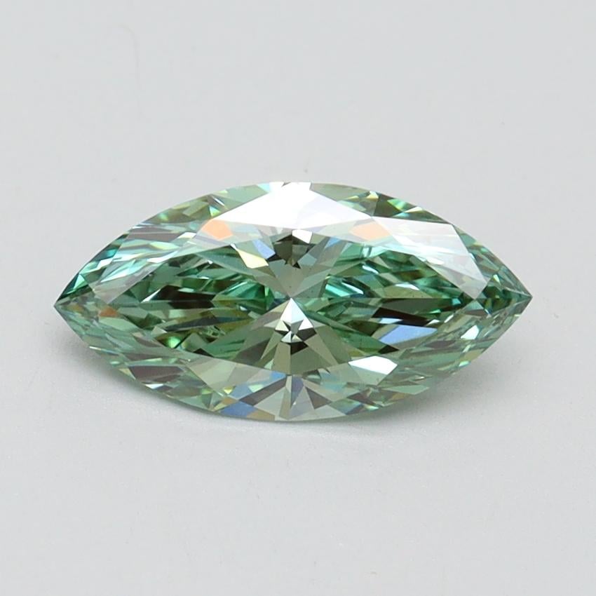 1.01 Ct. Fancy Vivid Green Marquise Lab Grown Diamond