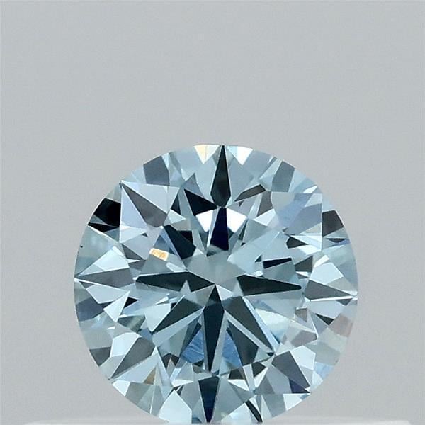 0.30 Ct. Fancy Vivid  Blue Round Lab Grown Diamond