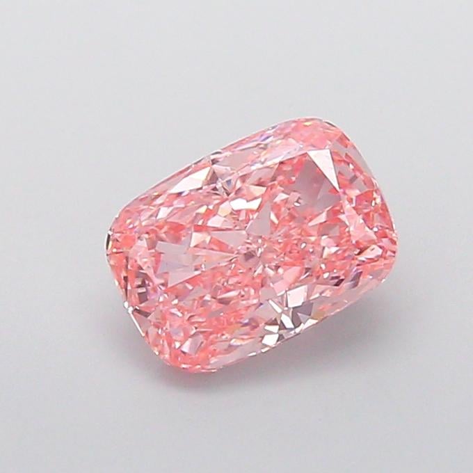 2.10 Ct. Fancy Vivid  Pink Cushion Lab Grown Diamond