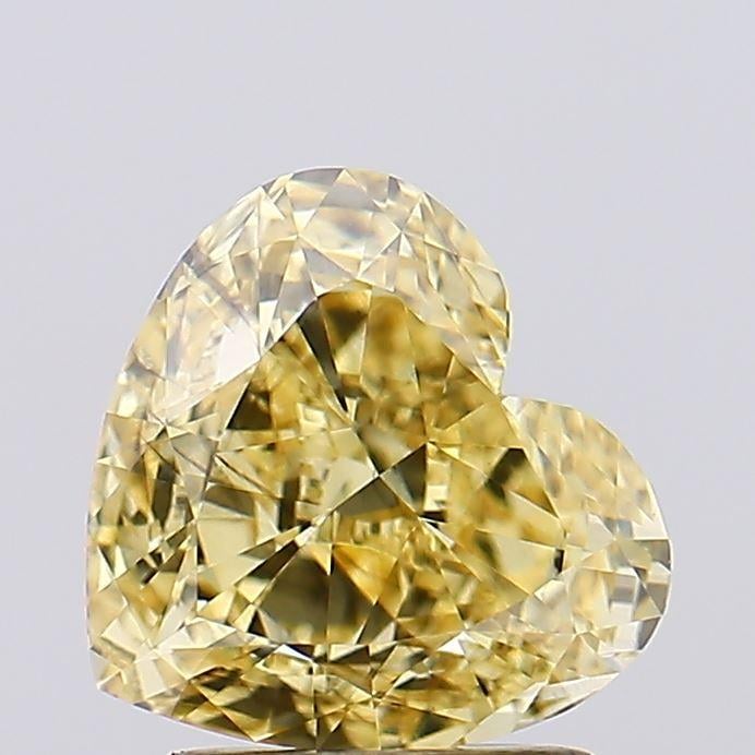 2.01 Ct. Fancy Intense Yellow Heart Lab Grown Diamond