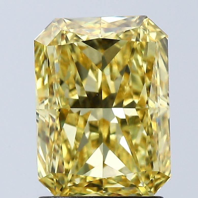 2.09 Ct. Fancy Vivid Yellow Radiant Lab Grown Diamond