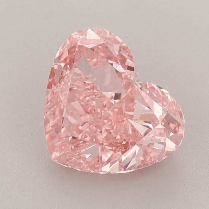 1.29 Ct. Fancy Vivid  Pink Heart Lab Grown Diamond