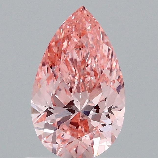 0.92 Ct. Fancy Vivid Pink Pear Lab Grown Diamond