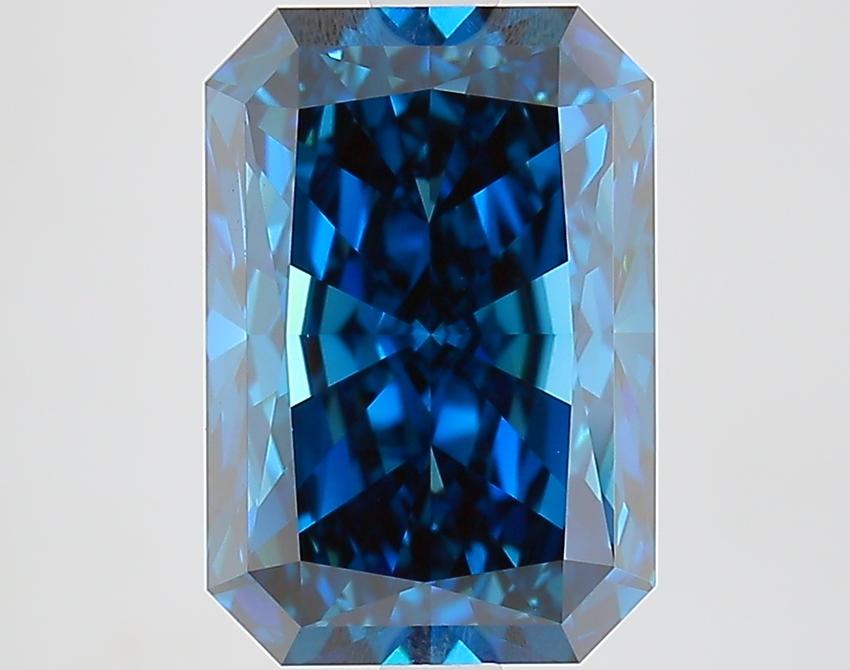 4.15 Ct. Fancy Deep Blue Radiant Lab Grown Diamond