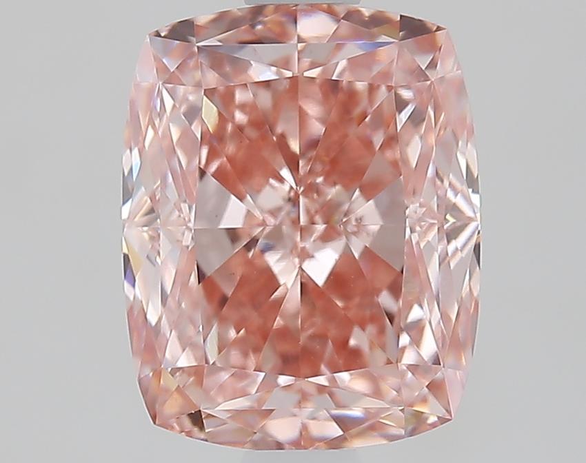 1.91 Ct. Fancy Intense Pink Cushion Lab Grown Diamond