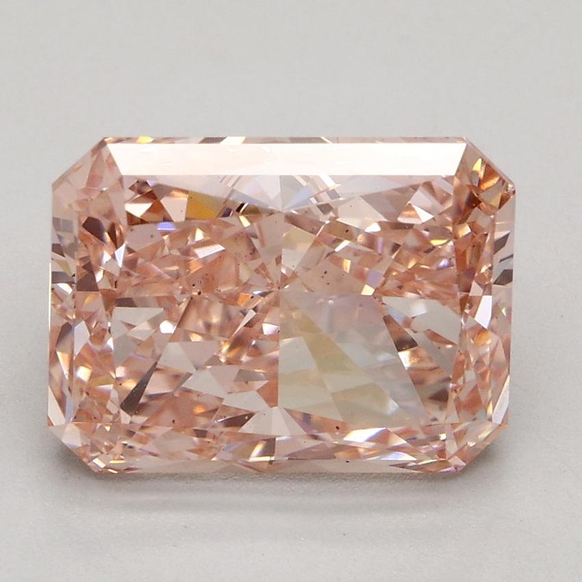 3.07 Ct. Fancy Intense Pink Radiant Lab Grown Diamond