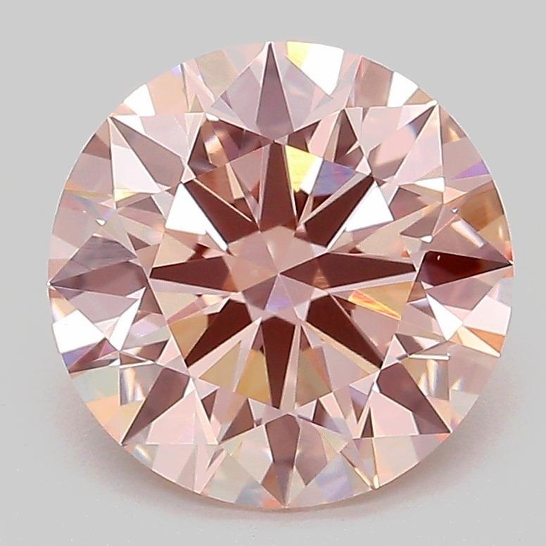 2.96 Ct. Fancy Intense Pink Round Lab Grown Diamond