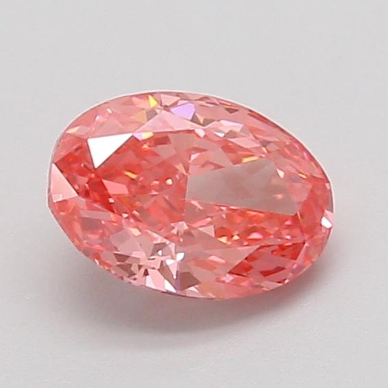 1.03 Ct. Fancy Vivid Pink Oval Lab Grown Diamond