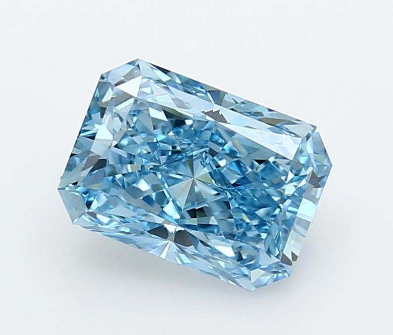 2.63 Ct. Fancy Vivid  Blue Radiant Lab Grown Diamond