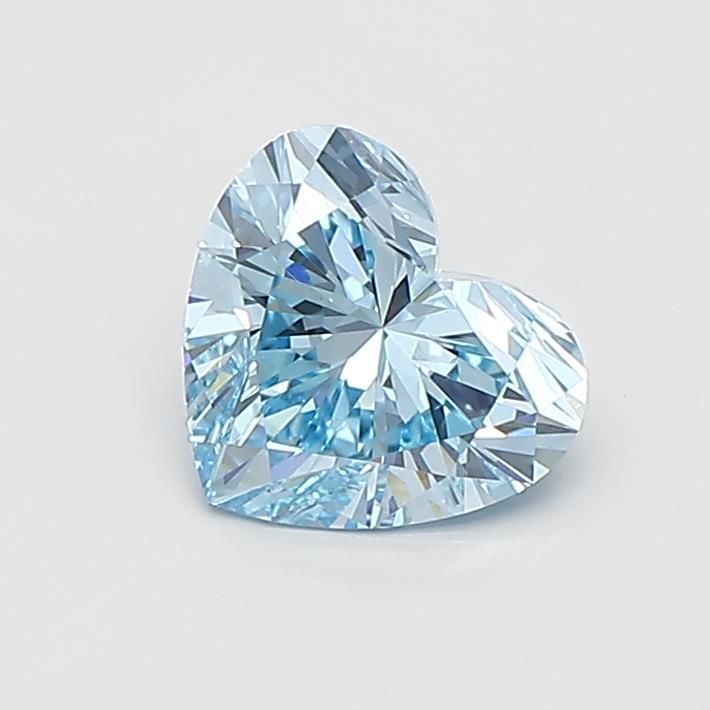 1.09 Ct. Fancy Vivid  Blue Heart Lab Grown Diamond