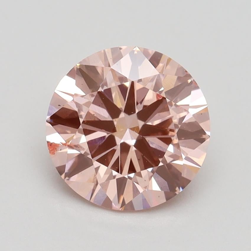 1.71 Ct. Fancy Intense Pink Round Lab Grown Diamond