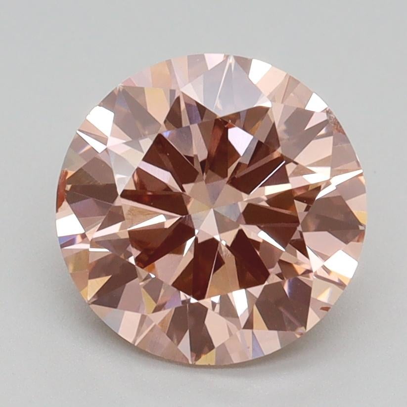 2.20 Ct. Fancy Intense Pink Round Lab Grown Diamond