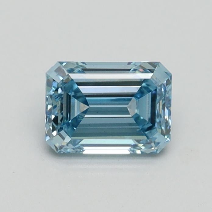 0.60 Ct. Fancy Intense Blue Emerald Lab Grown Diamond